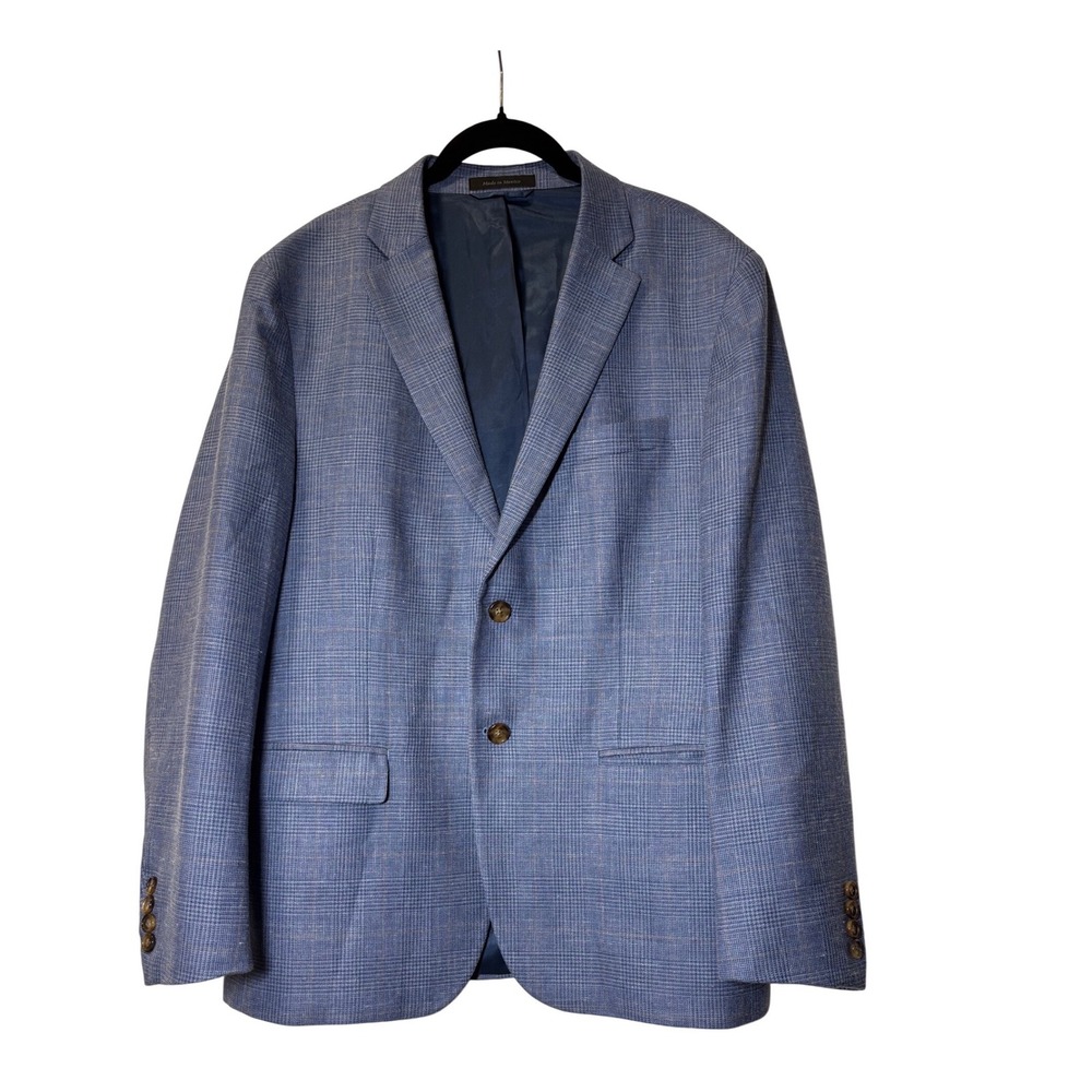 Lauren Ralph Lauren Blue Plaid Two Button Blazer‎ Sport Coat